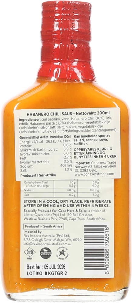 Cape Herb&Spice Chilli Addict Habanero Sauce