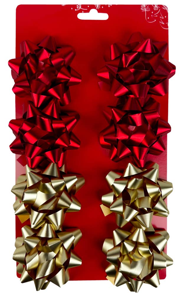 Per Arntzen Trading Gaverosetter Rødt og gyllent, 8 stk