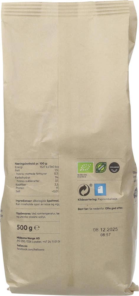 Helios Økologiske speltskruer