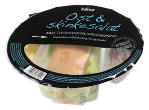 Bama Ost- og skinkesalat