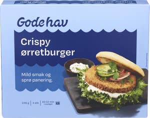 Gode Hav Panert ørretburger