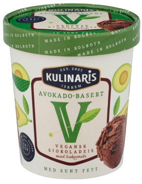 Kulinaris Vegansk Sjokolade Iskrem Avokado-basert
