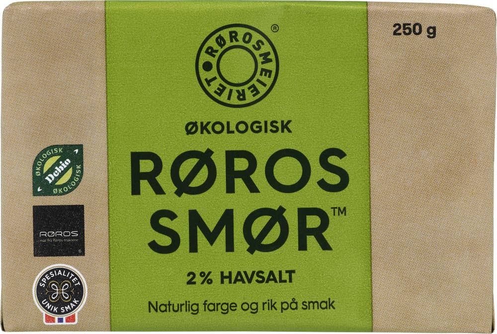 Rørosmeieriet Økologisk Rørossmør 2% havsalt