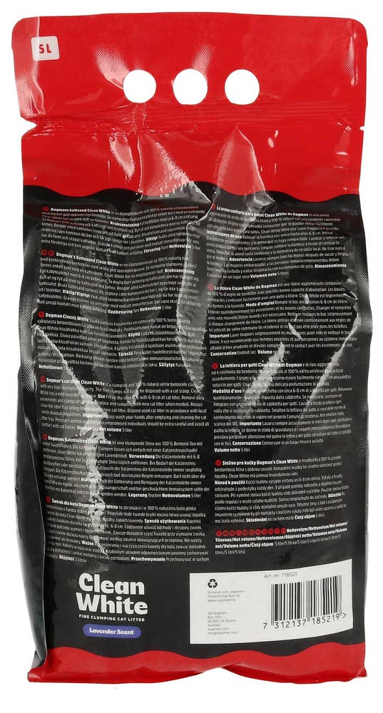 Dogman Kattesand Bentonit Aktivt Kull Klumpende med Lavendel