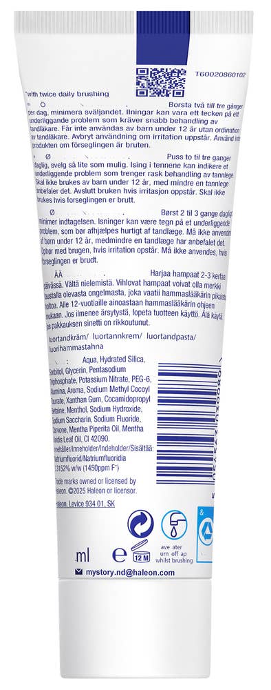 Sensodyne Tannkrem Gentle whitening