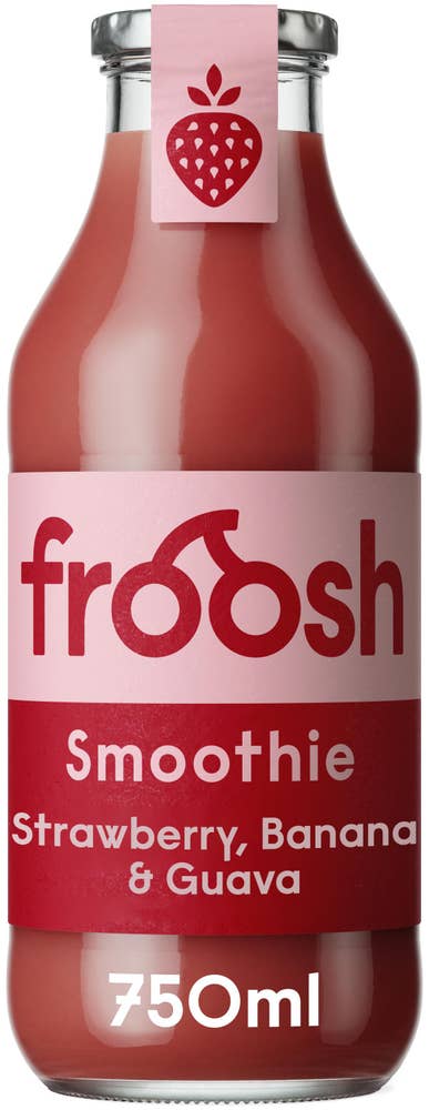 Froosh Smoothie Jordbær, Banan & Guava