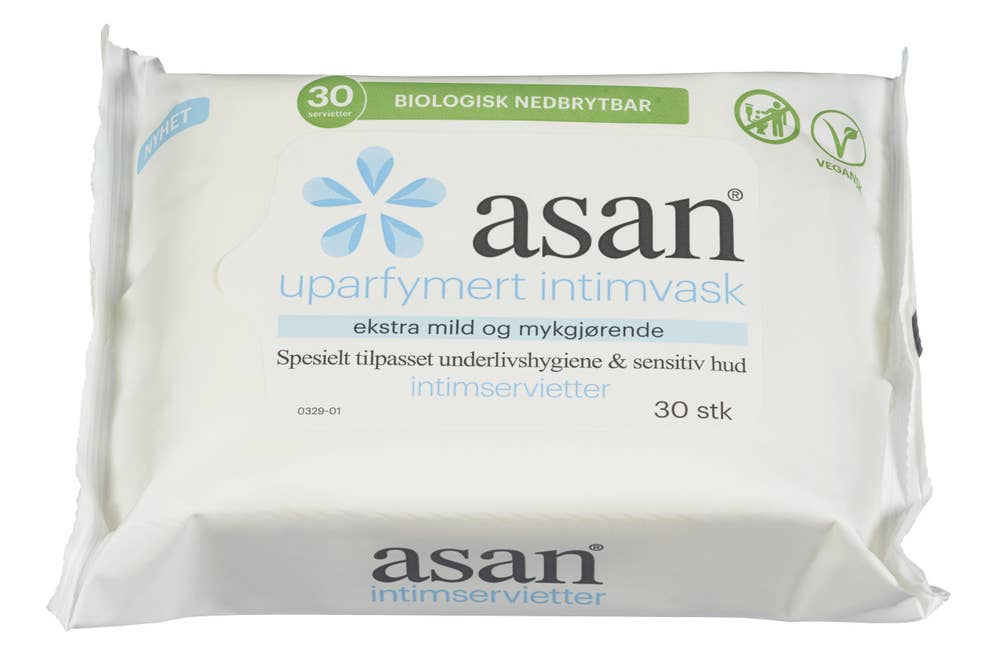 Asan Uparfymerte intimservietter
