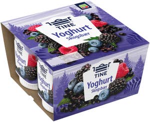 TINE Yoghurt skogsbær 4x150g