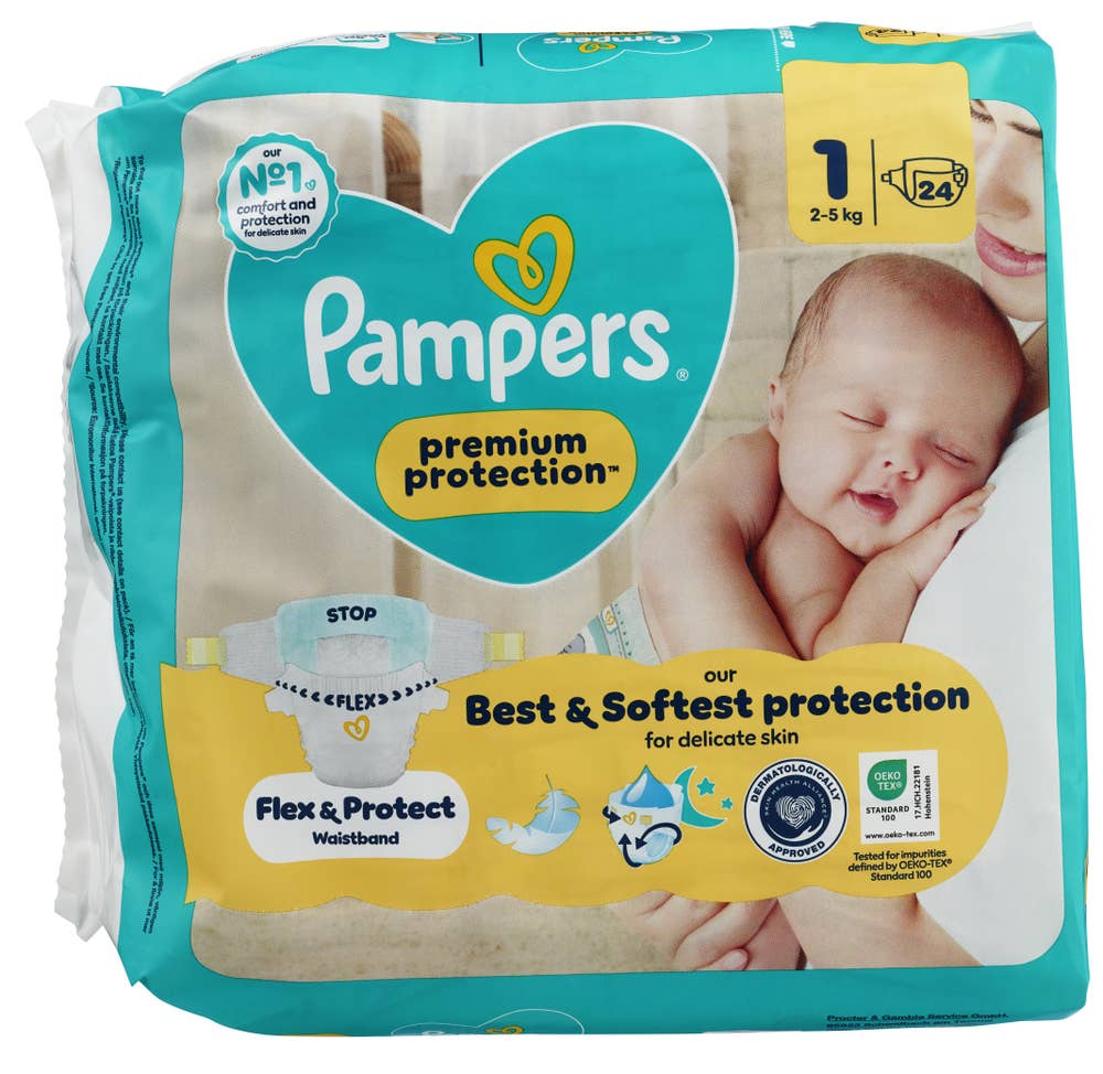 Pampers Bleie Premium Protection New Baby Str. 1, 2-5 kg
