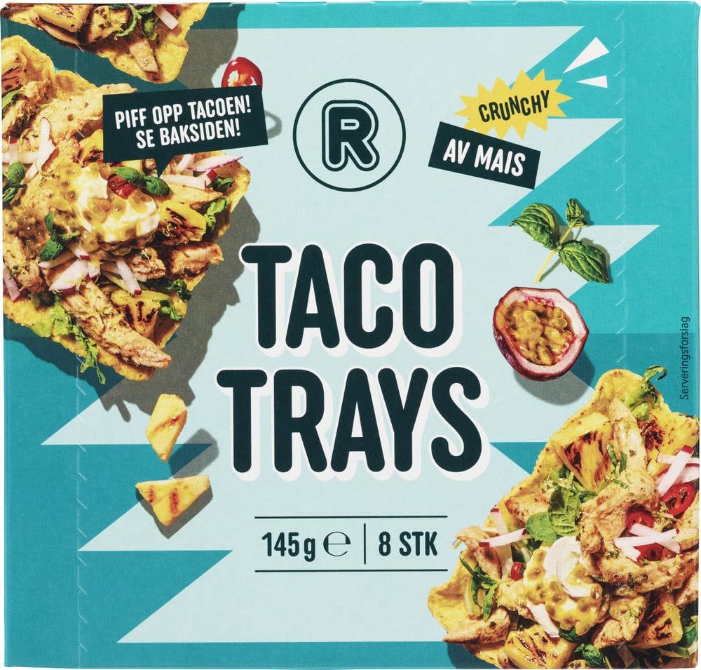 R Taco Trays 8 stk