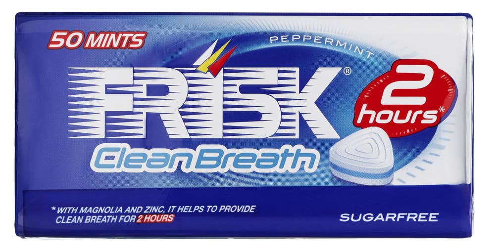 Frisk 2 Hours Clean Breath Peppermint 50 stk, 35 g