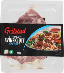 Strimlet svinekjøtt