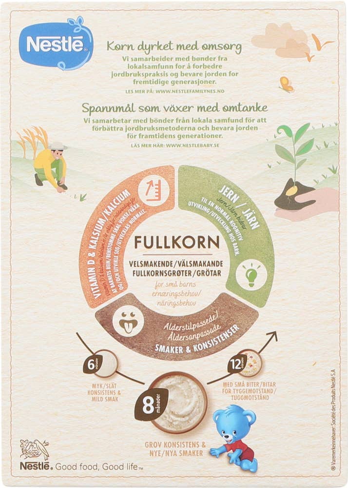 Nestlé Min Fullkornsgrøt Mango og banan Fra 8 mnd