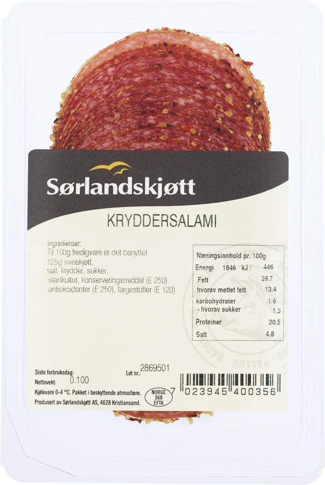 Sørlandskjøtt Kryddersalami