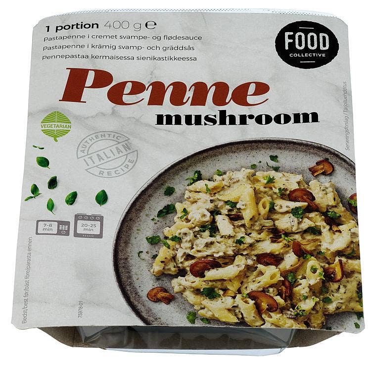 Food Collective Penne Mushroom I fløtesaus