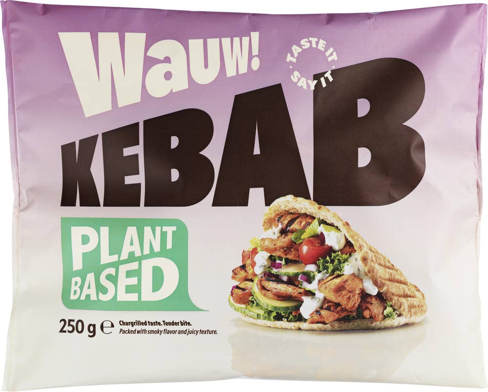 Wauw! Kebab-bites grilled Plantebasert