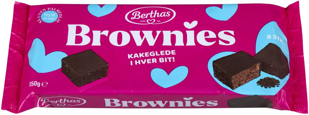 BERTHAS Brownie Med sjokoladebiter