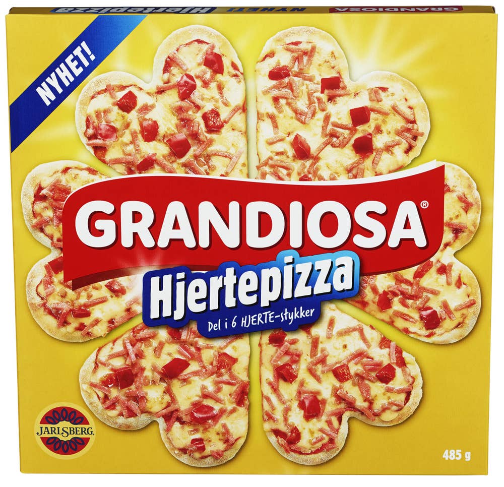 Grandiosa hjertepizza