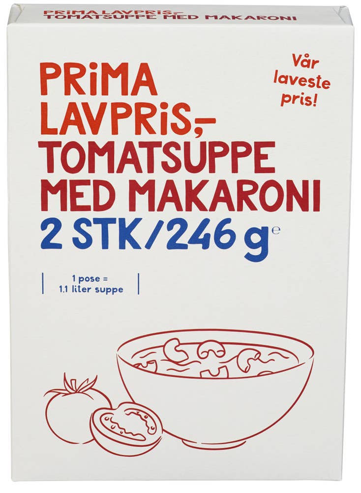 Tomatsuppe med makaroni 2pk, 246 g
