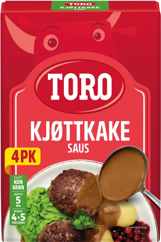 Kjøttkakesaus Økonomipakke, 4 poser, 180 g
