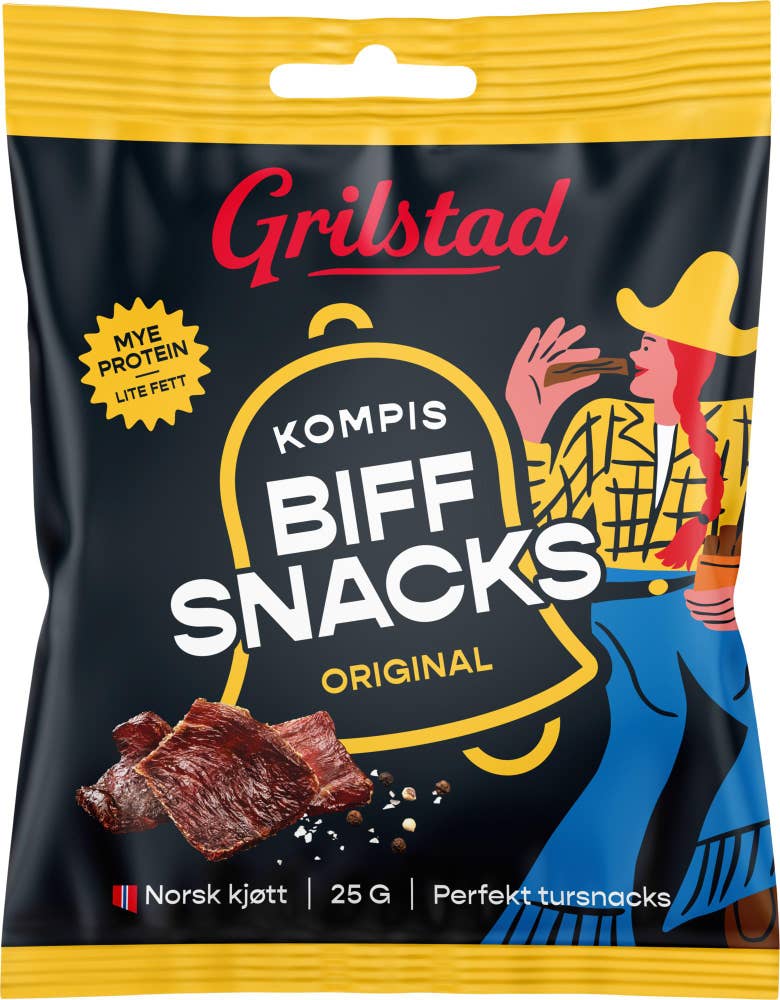 Kompis biff snacks Original, 25 g