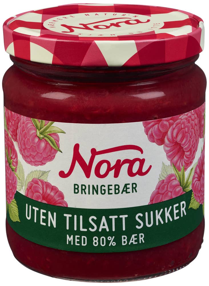 Nora Bringebær Uten tilsatt sukker