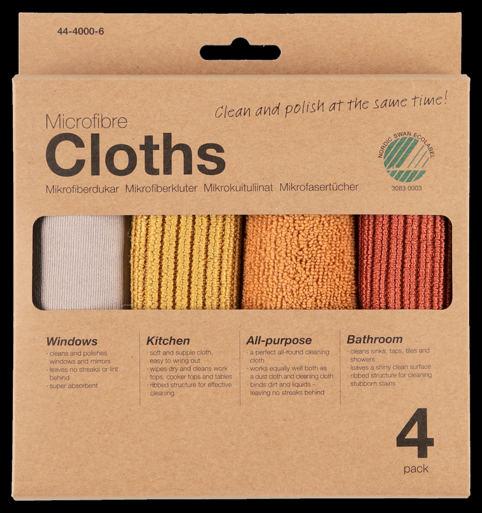 Clas Ohlson Mikrofiberkluter i gul- / rustfarger