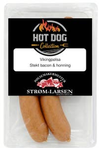 Strøm-Larsen AS Vikingpølsa Stekt bacon & honning