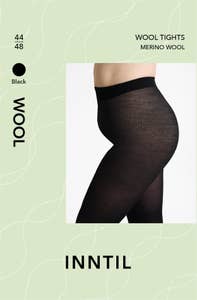 Inntil Ullstrømpebukse Sort, str 44-48