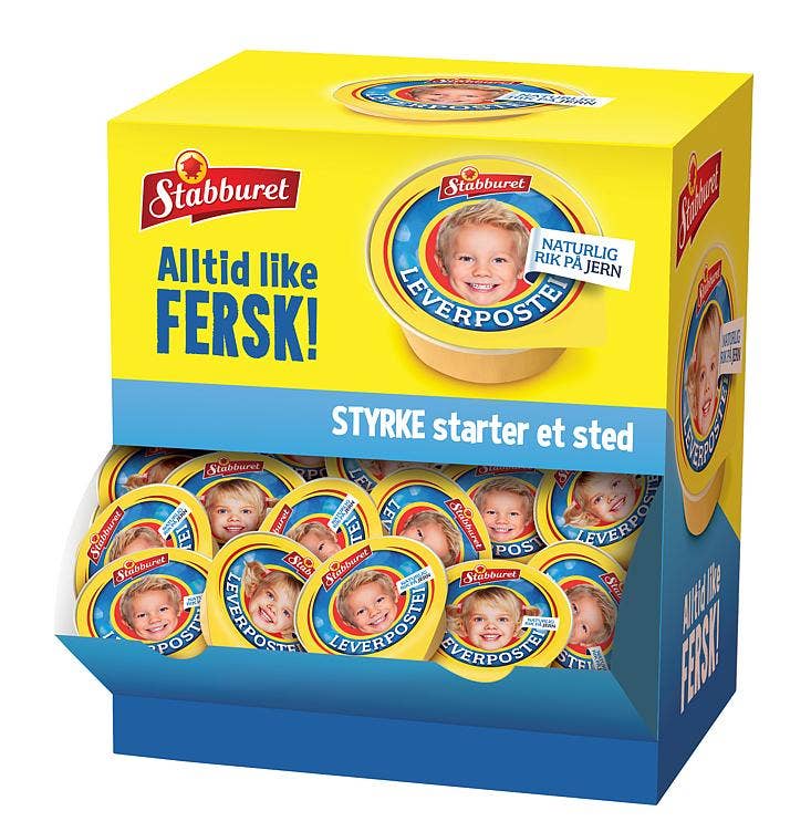 Leverpostei Kuvert, 22g x 70stk