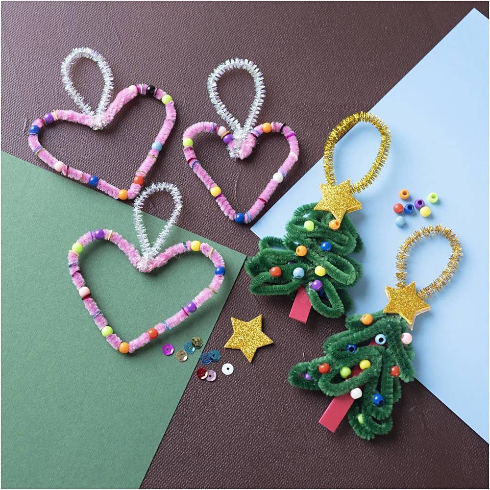 Sprell Mini DIY-kit - hjerter og juletrær