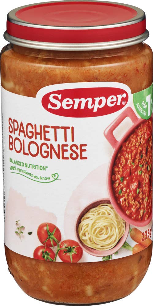 Spaghetti Bolognese Fra 12 mnd, 235 g