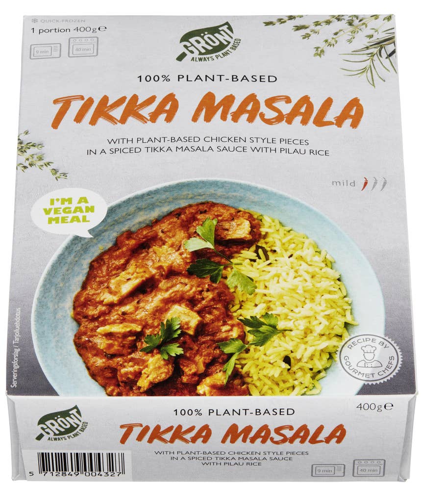 Grönt Tikka Masala