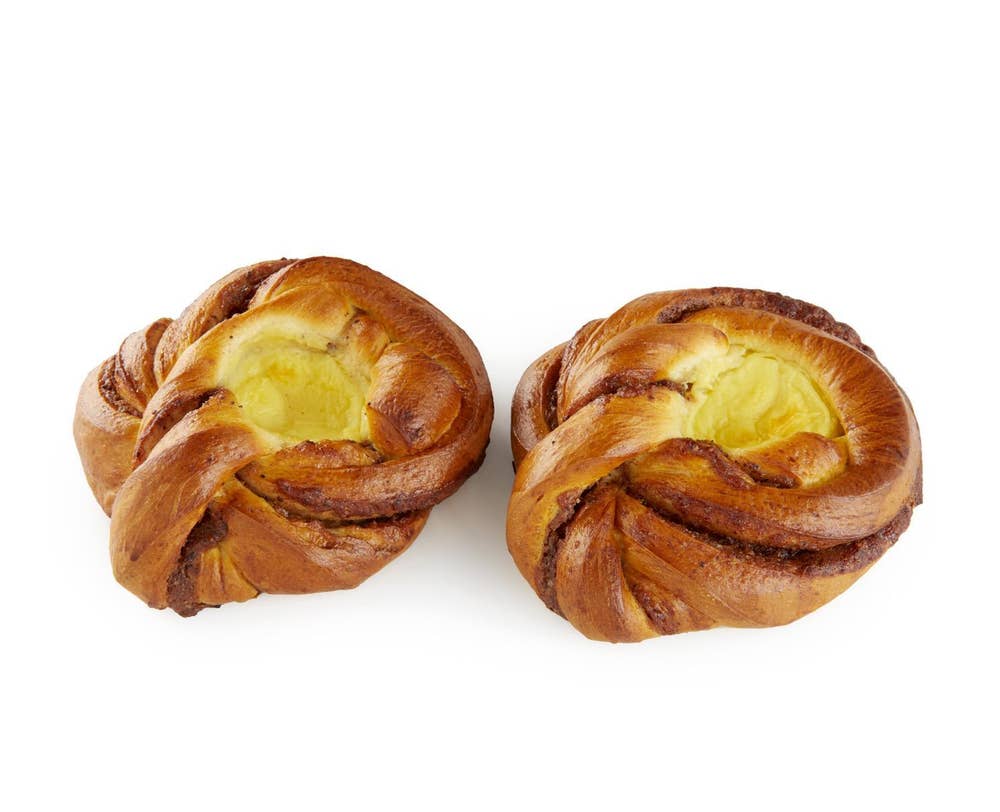Korn Bakeri Kanelsnurrer med vaniljekrem 2pk