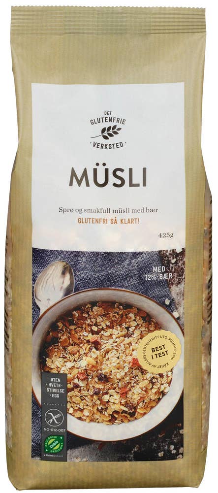 Det Glutenfrie Verksted Müsli Bær