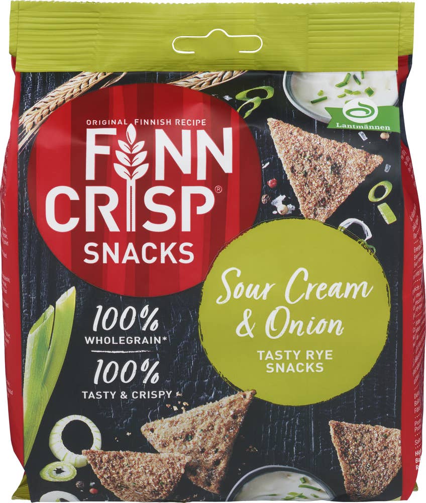 Finn Crisp Brødsnacks sour cream & onion