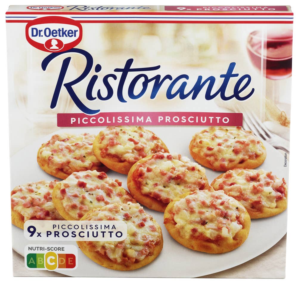 Dr. Oetker Ristorante Piccolissima Prosciutto 9 stk