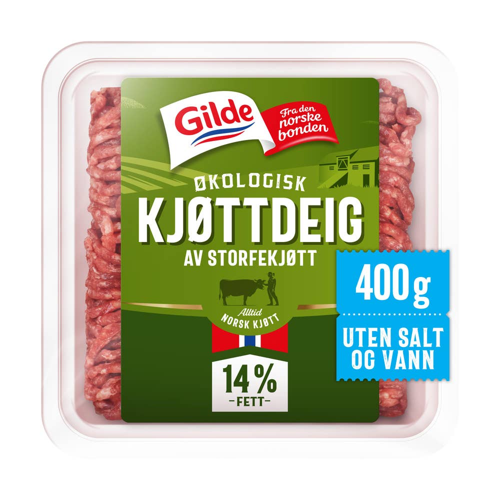 Gilde Økologisk kjøttdeig Uten salt og vann
