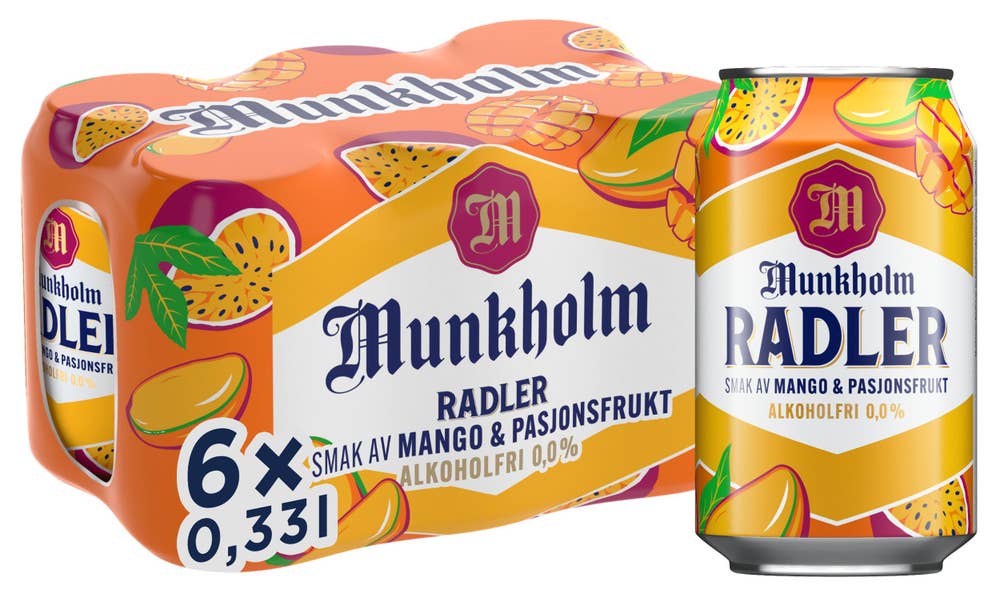 Ringnes Munkholm Radler Mango & Passion 6x0,33l