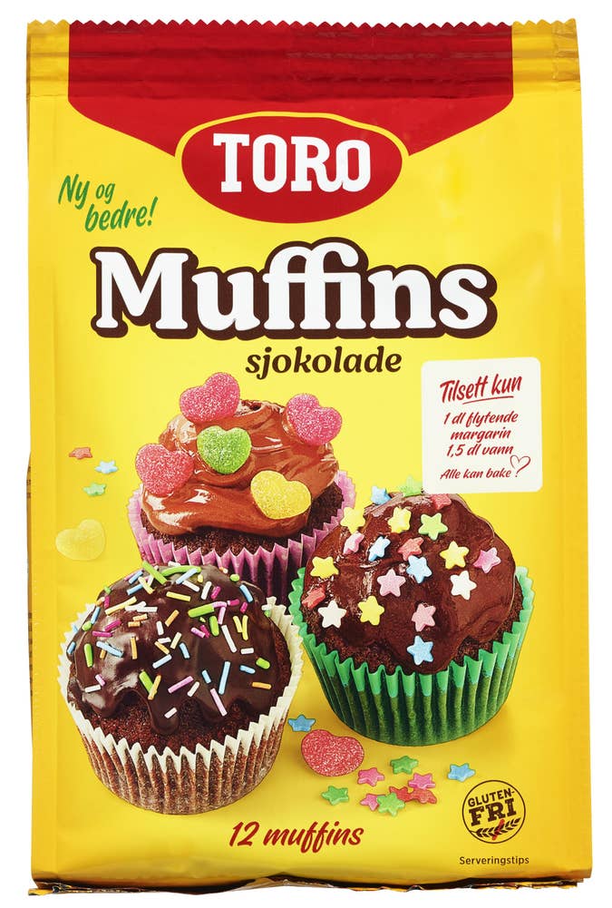 Muffinsmiks Sjokolade, 335 g