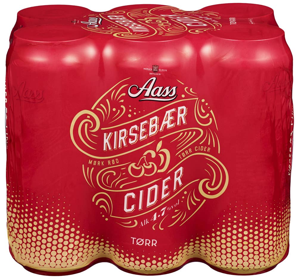 Aass Kirsebærcider 6 x 0,5l