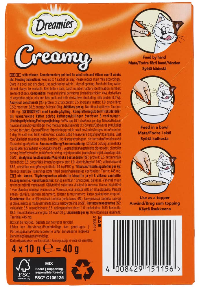 Dreamies Creamy Chicken