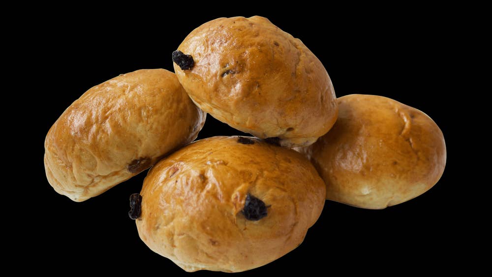 Den Gode Baker Økologiske Speltboller med Rosiner Lettstekt