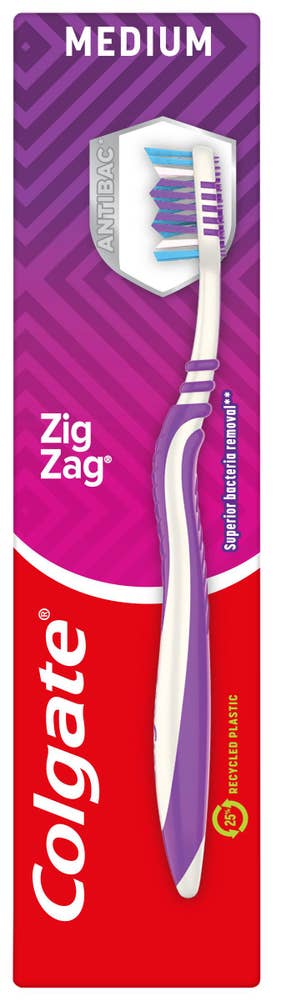 Colgate Tannbørste Zig-Zag Medium, Assortert Design