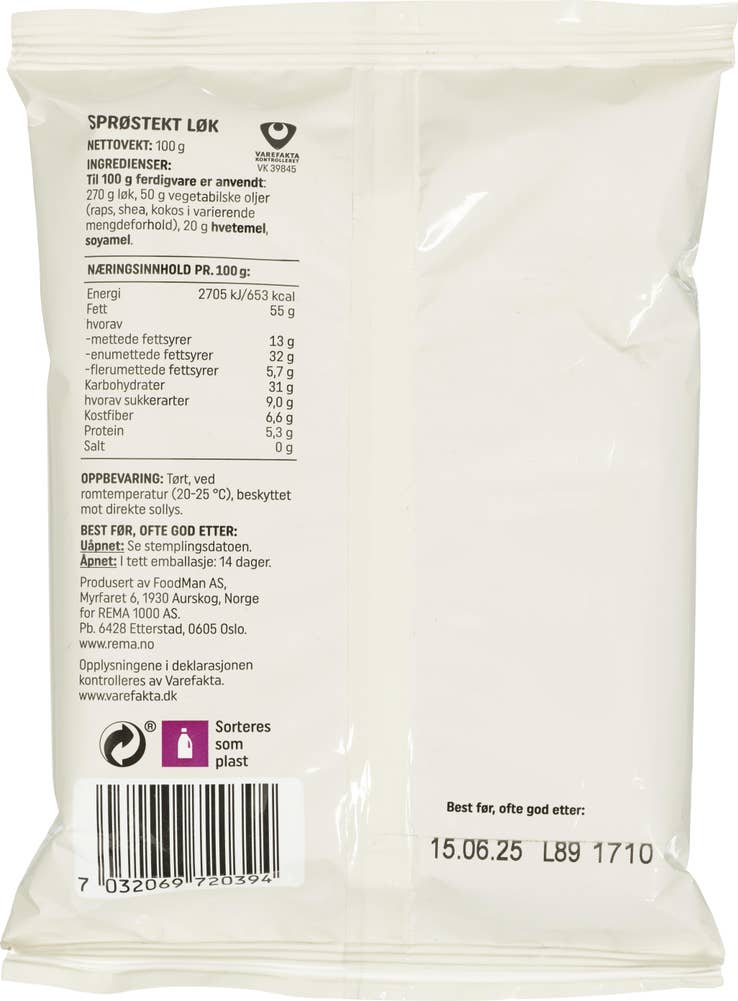 Prima Lavpris Sprøstekt løk