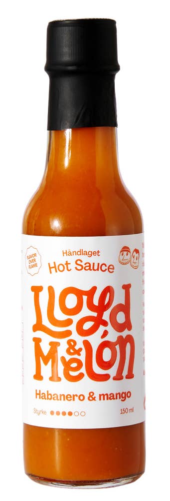 Lloyd og Melón Habanero & Mango Hot Sauce