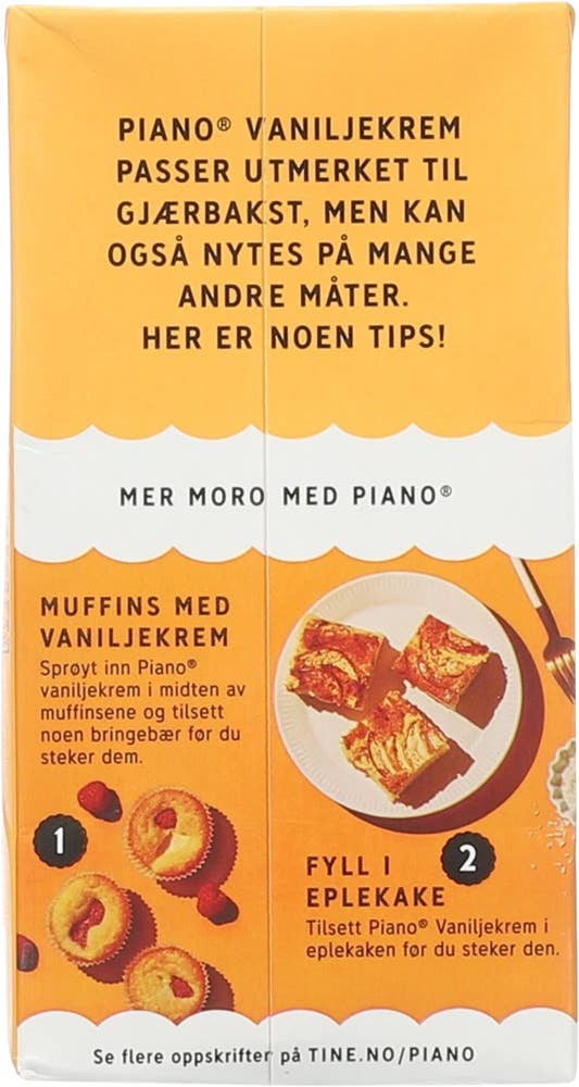 TINE Piano Vaniljekrem Til Gjærbakst