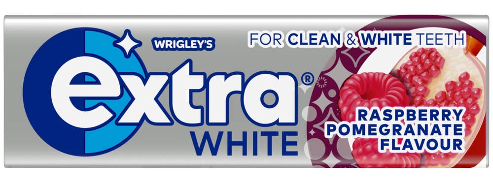 Extra White Raspberry Pomegranate 10 stk