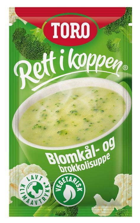 TORO Rik Blomkål- og brokkolisuppe Rett i koppen