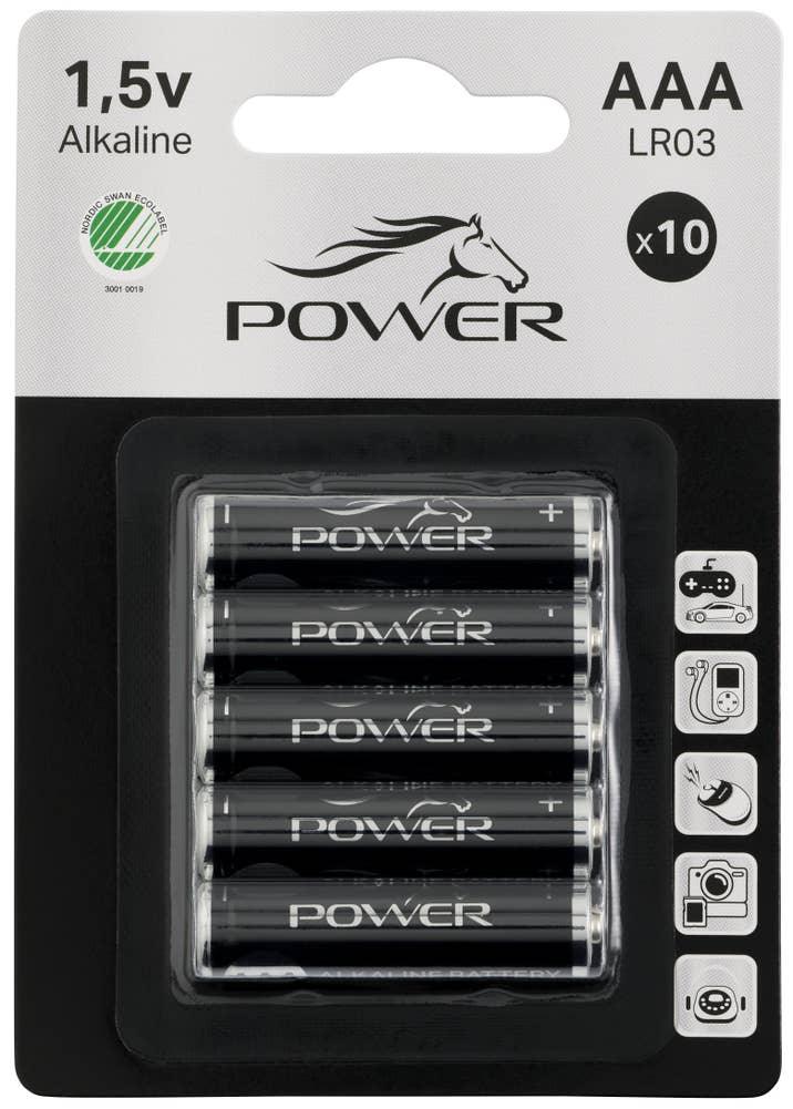 Horsepower Batterier AAA/LR03 Alkaliske
